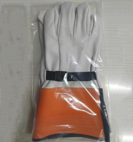 Gants de soudure en cuir de sécurité durables ANT5 PPE de 14 pouces, gants de travail pour électriciens, protection pour électriciens