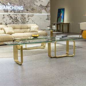 Furniture Company Metal <strong>Table</strong> Leg Corner <strong>Coffee</strong> Console <strong>Table</strong> Decoration Live Room Modern End <strong>Glass</strong> <strong>Coffee</strong> <strong>Table</strong> Living Room Set - Product Image 3