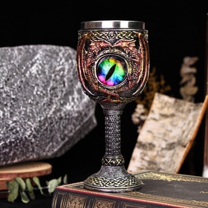 Copas de ojo de <span class=keywords><strong>diablo</strong></span> de serpiente de Halloween creativas personalizadas, cáliz, Ojos de dragón, decoración artesanal, copa de <span class=keywords><strong>vino</strong></span> tinto de resina - Product Image 1