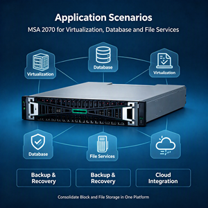 High Performance MSA 2070 Hybride Flash <span class=keywords><strong>Storage</strong></span> Array 2U Rackmount Opslagsysteem Gemaakt in China Op Voorraad - Product Image 6