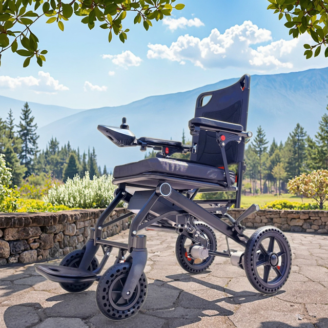 19KG Lithium Battery Aluminum Alloy Portable, Lightweight, Foldable Electric Wheelchair for Disabled Adults