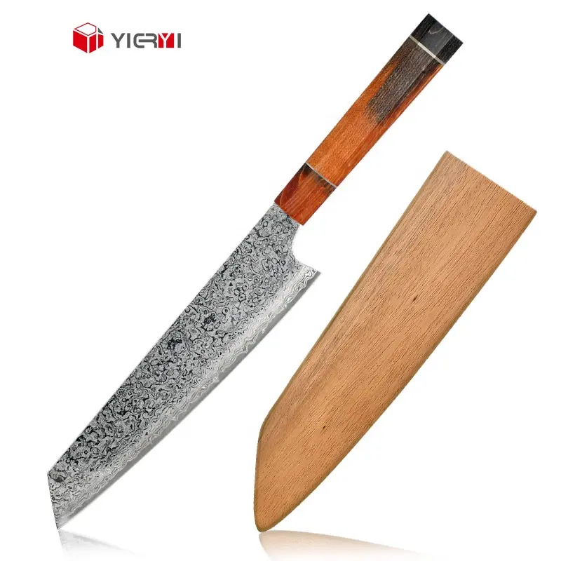 클래식 8 인치 Kiritsuke 나이프 고 탄소 마스터 셰프 나이프 수제 전문 일본 나키리 나이프 맞춤형 선물 상자