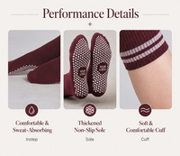 Chaussettes de yoga personnalisées pour femmes, respirantes, confortables, antidérapantes, pour le Pilates, le fitness, chaussettes de sport