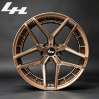 Rines de Aleación Forjados de una Pieza, 17-24 Pulgadas, Bronce Mate, Deportivos, Multirradio de 5 Brazos, Personalizados, PCD 5x112/5x120, Compatibles con BMW, Audi, Mercedes