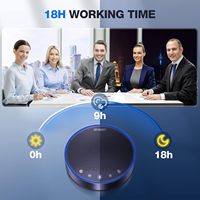Haut-parleur et microphone de conférence EMEET M3, haut-parleur certifié Zoom avec 4 micros IA 360° °   Prise de son vocale