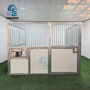 أكشاك متنقلة للخيول مباشرة من المصنع، مجموعات إسطبلات مؤقتة مع غطاء للسقف للساحات والمراعي - Product Image 6