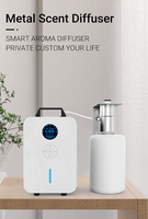 Wisekleen Plug Metal Aroma Diffuser air Fresh Dispenser Diffuseur APP Control Aroma Diffuser 2000ml
