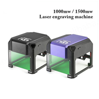 Offre Spéciale USB bureau Laser gravure Machine bricolage CNC sculpture sur bois Machine Logo marque imprimante Cutter 1000MW 1500MW