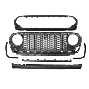 ตะแกรง ABS ด้านหน้าดีไซน์ใหม่สำหรับ JEEP Wrangler JL 2018 ++ Gladiator JT ntrix L1002มี/ไม่มีรูกล้อง - Product Image 1