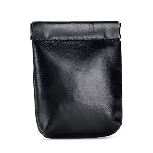 USENGKA Genuine Cow Leather Mini Coin Purse Small Storage Bag Fashion Women Card Holder Wallet