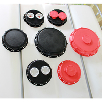 Accouplement HT Capuchon IBC de 6 pouces avec double bouchon de 2 "pour réservoirs fourre-tout IBC Bleu moulé en HDPE
