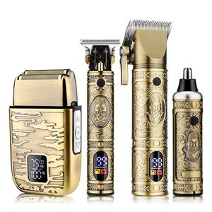 Resuxi 740 - Set <span class=keywords><strong>de</strong></span> Máquina Cortadora <span class=keywords><strong>de</strong></span> Pelo Recargable <span class=keywords><strong>para</strong></span> Hombre, Acero Inoxidable, Cortadora <span class=keywords><strong>de</strong></span> Cabello, Afeitadora <span class=keywords><strong>de</strong></span> Lámina, Recortadora <span class=keywords><strong>de</strong></span> Pelo - Product Image 2