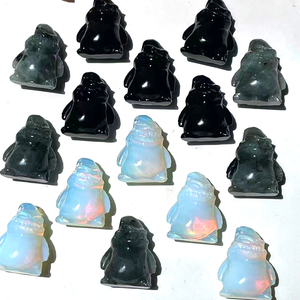 Nuovi arrivi di cristallo fatto a mano materiale misto 6cm ossidiana Oggies artigianato di cristallo intaglio per regalo decorazioni di Halloween - Product Image 5