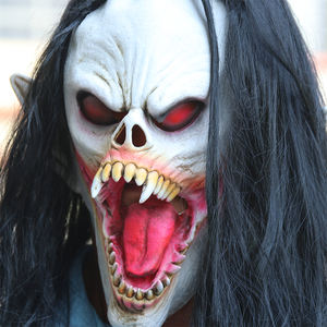 Máscara <span class=keywords><strong>de</strong></span> Vampiro <span class=keywords><strong>de</strong></span> Cabeza Completa para Adultos <span class=keywords><strong>de</strong></span> Halloween con Peluca, Disfraz <span class=keywords><strong>de</strong></span> Película <span class=keywords><strong>de</strong></span> <span class=keywords><strong>Terror</strong></span>, Accesorios <span class=keywords><strong>de</strong></span> Cosplay, Máscara <span class=keywords><strong>de</strong></span> Látex para Festivales - Product Image 3