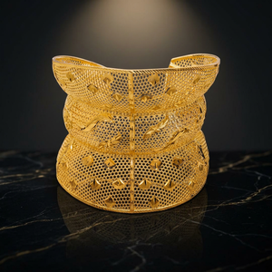 Vente en gros de Kadas et bracelets en or rempli 14K, 18K, 24K, Kadas traditionnels, Kadas tendance, Bracelets Kada en laiton doré. - Product Image 5