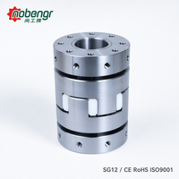 Acoplador de mandíbula de expansión de acero con disco de contracción de TPU blanco, sin holgura, de alta torsión, para husillo de máquina CNC y servomotor