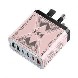 New 25W Multi Port Mobile Phone Fast Charging Head 3USB QC3.0 Travel <b>Adapter</b> with 3USB <b>C</b> PD <b>Adapter</b> for samsung iphone - Product Image 2
