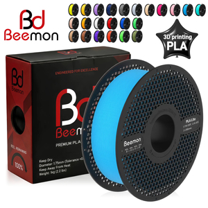 ไส้พลาสติก PLA สีฟ้า BEEMON ขนาด 1.75 มม. น้ำหนัก 1 กก. ไม่โก่งงอ พิมพ์ง่าย เหมาะสำหรับผู้เริ่มต้นใช้งานเครื่องพิมพ์ 3 มิติ มี 28 สี - Product Image 1