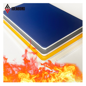 Revêtement de mur extérieur ignifugé de classe A de feuille composite en aluminium ACP enduite de PVDF de 4mm pour la façade - Product Image 2
