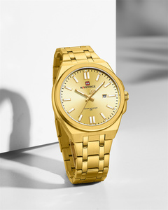 Reloj de Pulsera NAVIFORCE 9226 <span class=keywords><strong>GGG</strong></span> Dorado con Esfera Grande de Acero Inoxidable y Cuarzo para Hombre, Resistente al Agua, Venta al por Mayor de Fábrica, Reloj Masculino Económico - Product Image 3