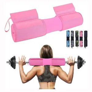 Custom Barbell Squat Pad Neck Shoulder Protective Foam Fitness Exercise Squat Pad With Straps