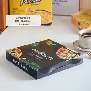 Cajas de Pizza de Cartón Corrugado Reciclables Impresas Personalizadas, <span class=keywords><strong>Caja</strong></span> de Embalaje Plegable de Grado Alimenticio con Acabado Brillante UV para Snacks - Product Image 3
