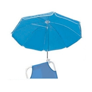 Ombrellone da Spiaggia in Nylon con Palo in Acciaio da 80 cm per Protezione Solare - Product Image 1