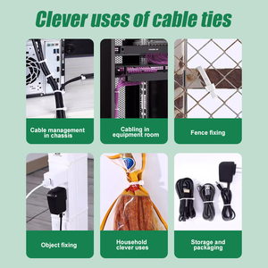 Abrazaderas de <span class=keywords><strong>Cable</strong></span> Autoblocantes de Nylon 66, Fabricante Directo, Abrazaderas de Plástico Ecológicas, Muestra Gratuita y Logotipo Personalizado en el Paquete - Product Image 3