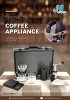 Nouveau coffret de voyage Premium de 9 pièces Kit de café arabe avec bouilloire moulin à café manuel Set de café pour infusion
