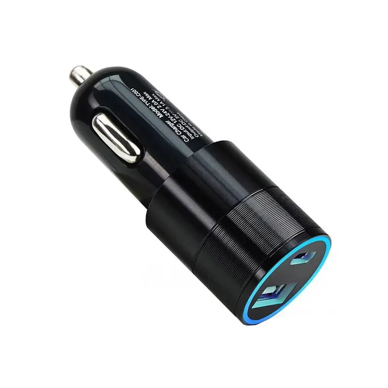 Car Charging PD27W QC 18W 45W Dual Usb charger Adapter 2 Usb Port Smart Car Charger For Iphone Mobile Phone