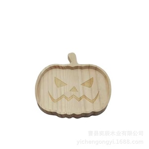 Bamboo Pumpkin Shaped Cutting Board Halloween Serving <b>Tray</b> For Fruit And <b>Dinner</b> Use Household Grade - Product Image 5