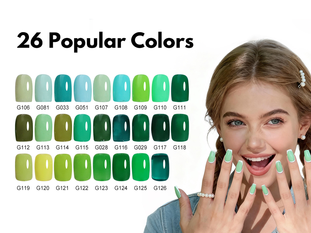 HEMA & TPO FREE GREEN COLORS