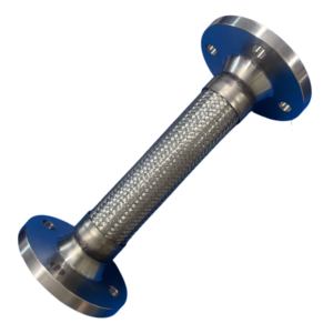 Alta Temperatura Resistência <span class=keywords><strong>Metal</strong></span> Mangueira Flexível Aço Inoxidável 304/316 Foles Soldagem Flange com Manga De Malha Trançada - Product Image 2
