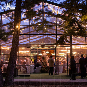 Chapiteau en aluminium transparent avec cadre en verre pvc pour événements, salle de spectacle, <span class=keywords><strong>orangerie</strong></span>, atrium, tentes d'église pour 500 personnes, tente pour mariage - Product Image 6