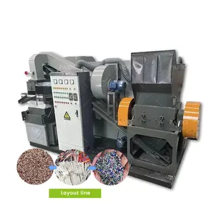 Hete Verkoop Grote Capaciteit Automatische Fabriek Best Verkopende Afvalmetaalrecycling Schroot Koperdraad Kabel Granulatormachine