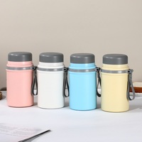 Offre Spéciale – Bouteilles d'eau réutilisables en acier inoxydable à large ouverture, boîte à lunch portable, pot alimentaire isotherme sous vide, pot à soupe pour le voyage, 32 oz