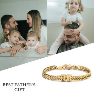 Pulsera de Joyería Familiar de Acero Inoxidable Personalizada al por Mayor, Nombre Grabado Personalizado <span class=keywords><strong>para</strong></span> Papá, <span class=keywords><strong>Regalo</strong></span> <span class=keywords><strong>para</strong></span> Niños, Día del Padre - Product Image 6