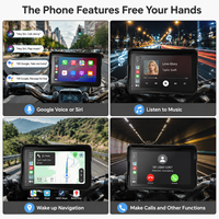 Bestsonic 7" Motorcycle CarPlay compatible avec BMW Wonder Wheel, lecture des données originales, Plug-and-Play, 1200 nits, prise en charge des caméras avant et arrière