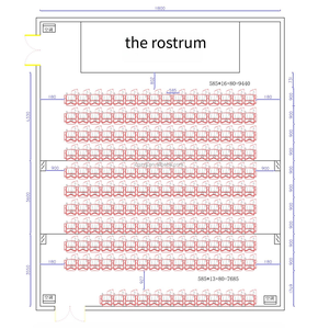 Silla Moderna de Madera para Auditorio con Estructura de Madera Sólida para Iglesia, Salón de Culto, Teatro, Uso Comercial y Proyectos de Asientos Públicos - Product Image 3