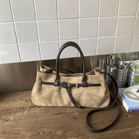 Sac à bandoulière messager décontracté rétro pour femme, nouvelle collection automne 2025, avec boucle de ceinture personnalisée haut de gamme