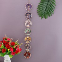 Attrape-rêves et attrape-soleil en cristal, style arbre de vie, modèle haut de gamme, pour intérieur, avec carillons éoliens, collection transfrontalière