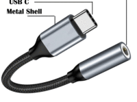 Brandneuer Hochkompatibler DAC Geflochtener USB Typ-C zu 3,5mm Audio-Adapter mit OTP-Schutz für Mobiltelefone (Pixel Google)