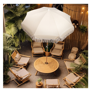 DD3900 Mode maßge schneiderte Garten Som brilla Meer Big Patio Sonnenschirm Regenschirm Strand Pilz Sonnenschirm mit Quasten - Product Image 3