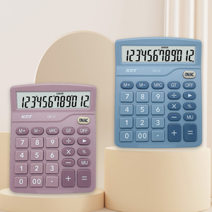 Kalkulator Akuntansi D612 Pasokan Pabrik Asli 12 Digit Daya Ganda Tenaga Surya Layar LCD Besar Bersertifikasi CE ROHS - Product Image 6