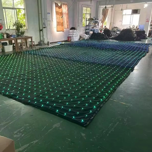 Cortina de Video LED Matricial HUALI P18 RGB 3 en 1 con Control DMX512, Terciopelo Ignífugo, Tamaños Personalizados para Parques Temáticos, Discotecas/Eventos - Product Image 1