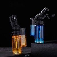Mini taille bouteille de gaz vide Transport torche briquet Rechargeable unique feu allume-cigare extérieur en gros bas prix