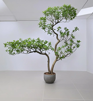 Arbre artificiel vert de haute qualité, type 'Horse Drunk Wood', pour décoration intérieure, maison, hôtel, fenêtre, arbre artificiel sur pied, style bonsaï