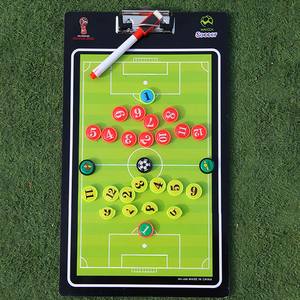 Planche tactique d'entraînement au pied Planche de marqueur effaçable à sec double face personnalisée Effacer le champ complet et le demi-terrain Planche tactique de football - Product Image 6