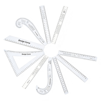Règle de coupe professionnelle pour vêtements, métrique et impériale, pour la confection de patrons, marque ZKJ, fabriquée au Zhejiang