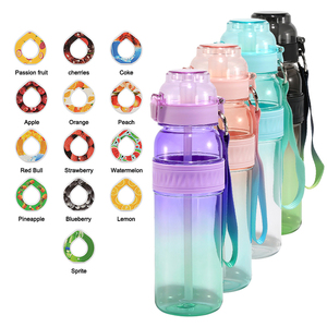 Vente en gros Bouteille d'eau aromatisée aux fruits Tritan sans BPA <span class=keywords><strong>Gourde</strong></span> Bouteille d'eau au parfum pour sports de plein air avec dosettes de saveur - Product Image 6